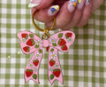 Strawberry Bow Keychain