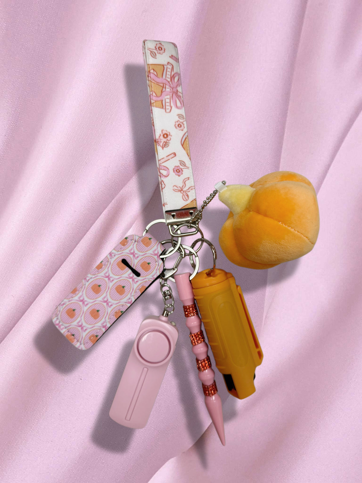 Pumpkin Spice Latte Safety Keychain
