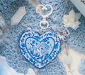 Floral Swan Keychain