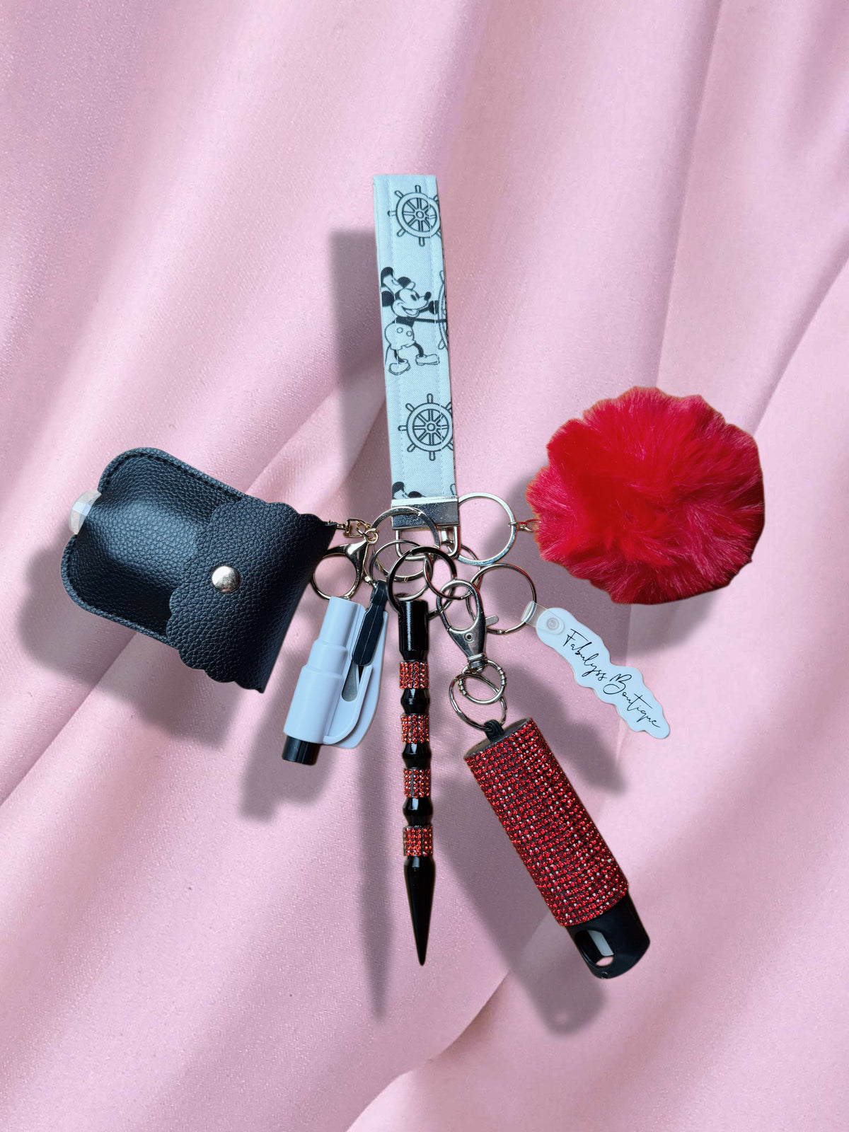 Steamboat Willie Safety Keychain