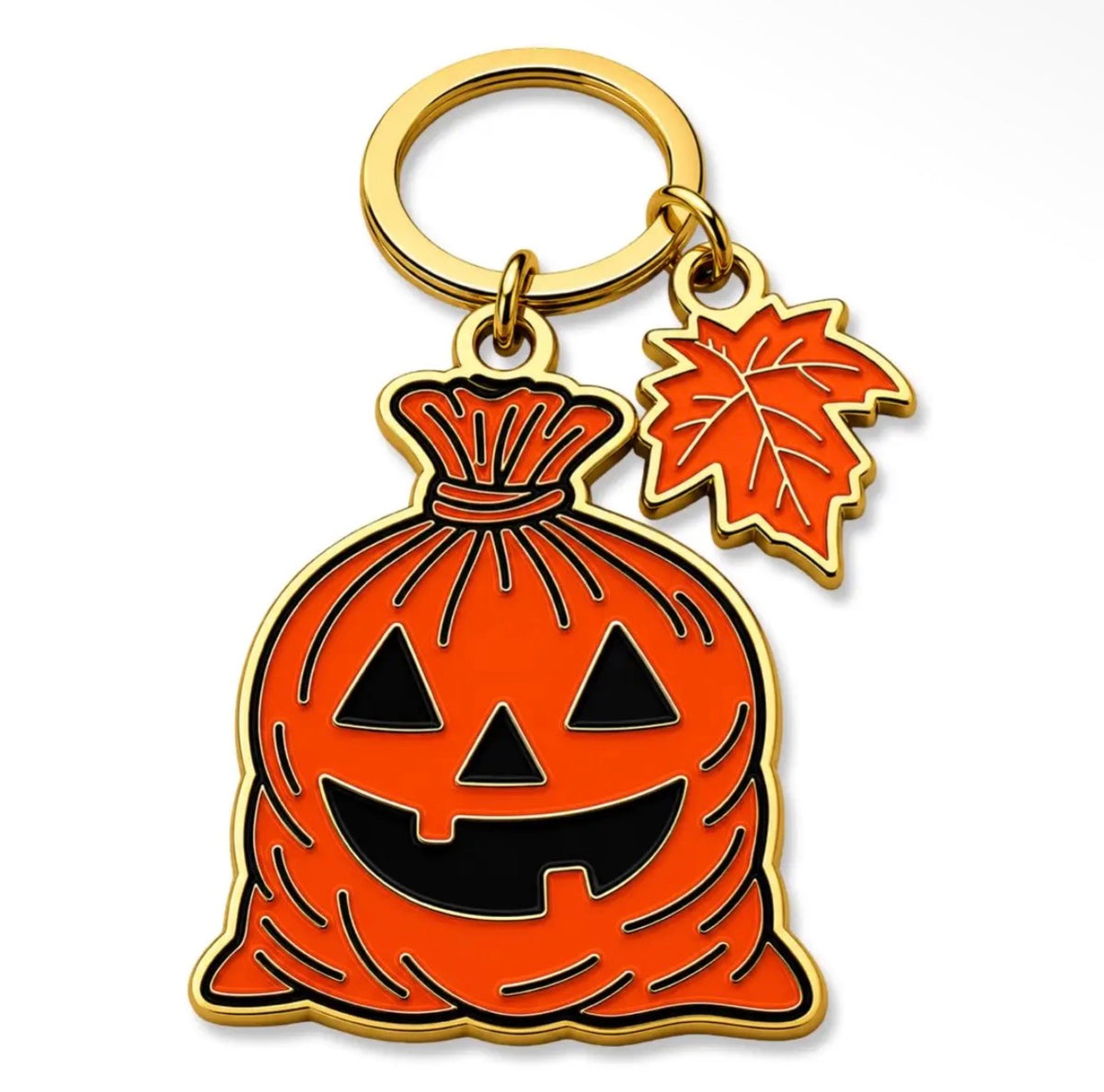 Spooky Leaves Keychain