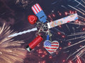 Beary American Safety Keychain