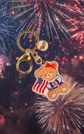 USA Bear Keychain