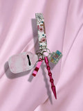 HBG Floral Cross Safety Keychain