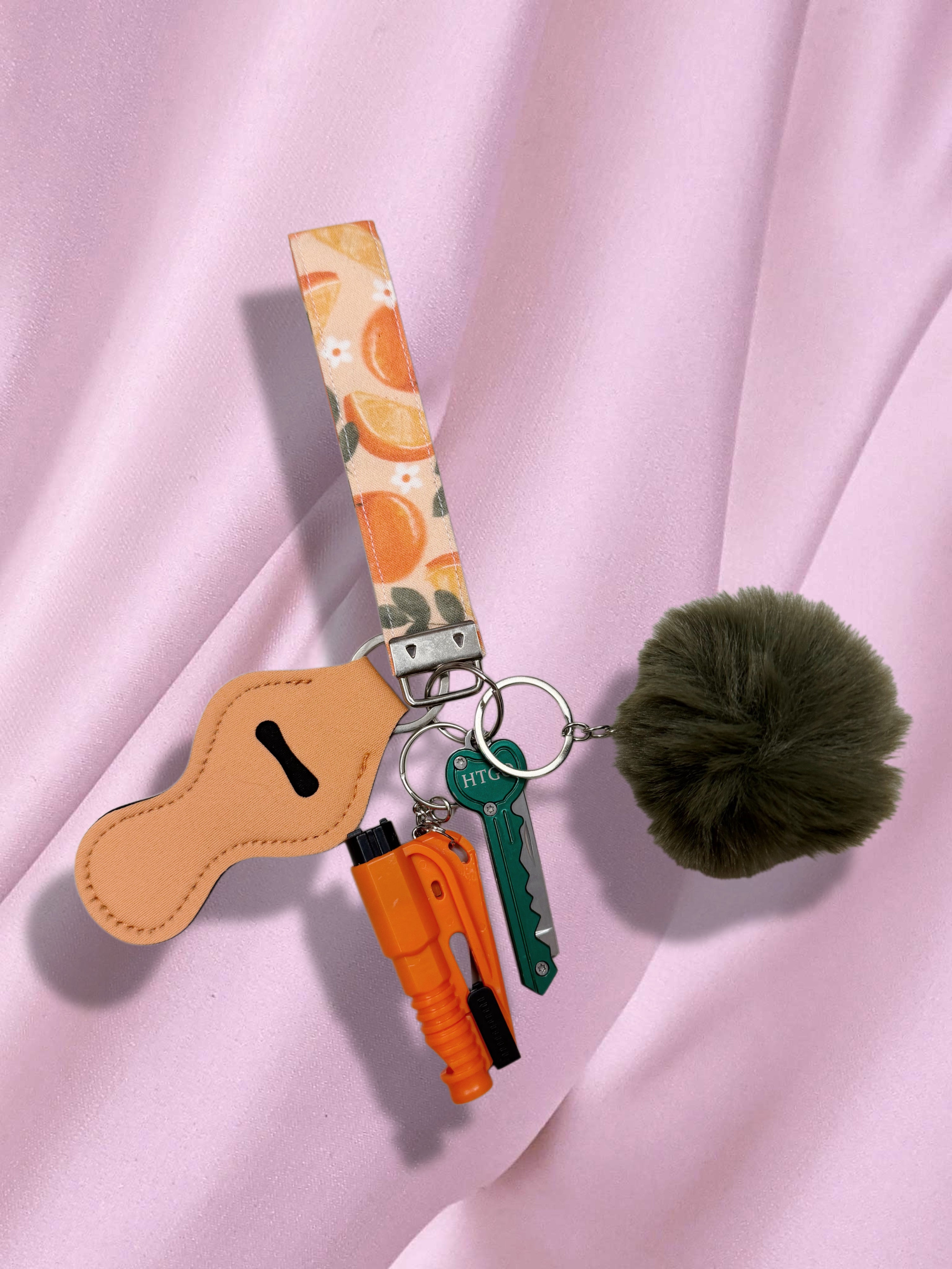 HBG Orange Safety Keychain
