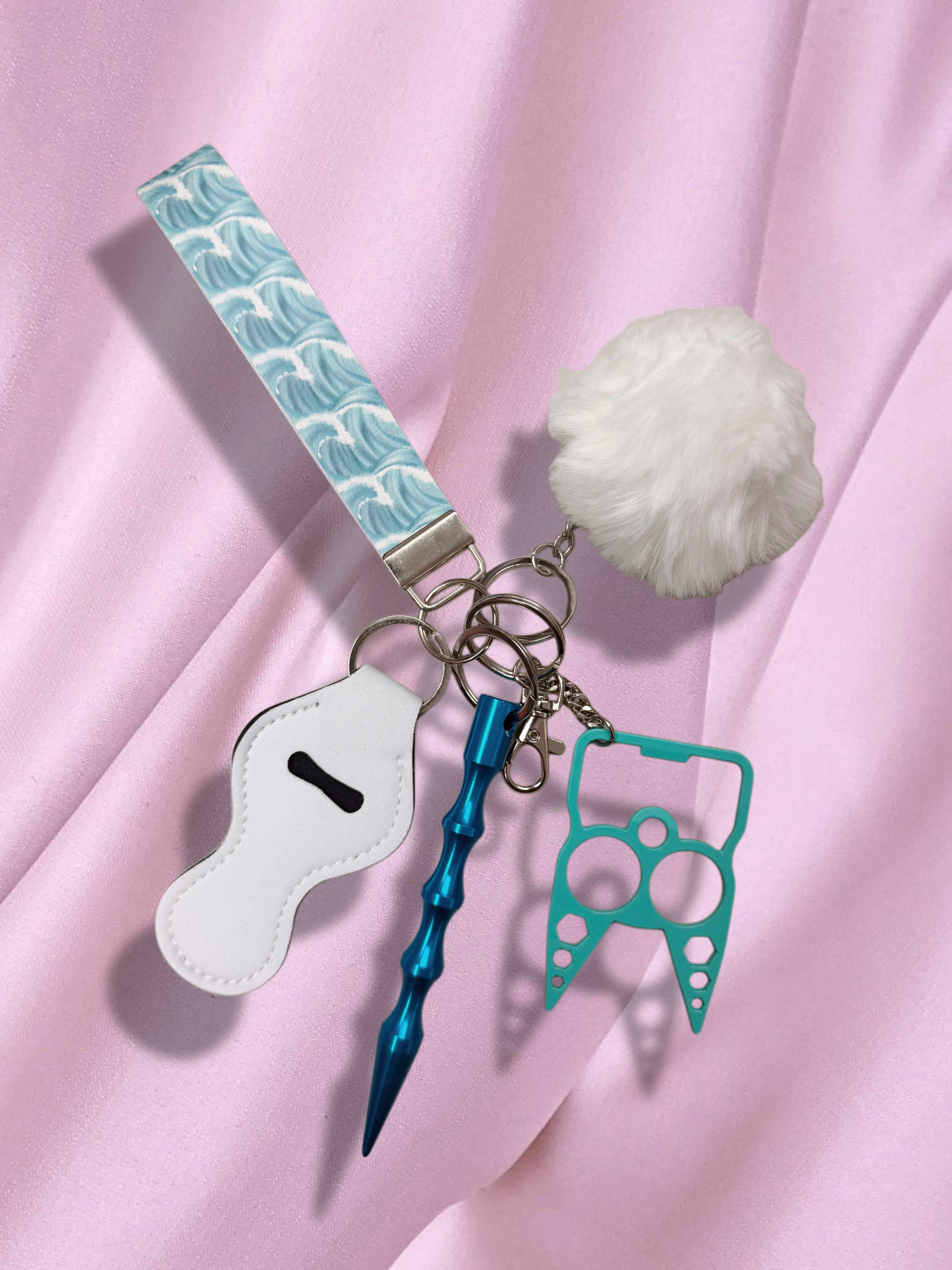 Ocean Waves Safety Keychain