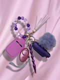 Violet Safety Keychain