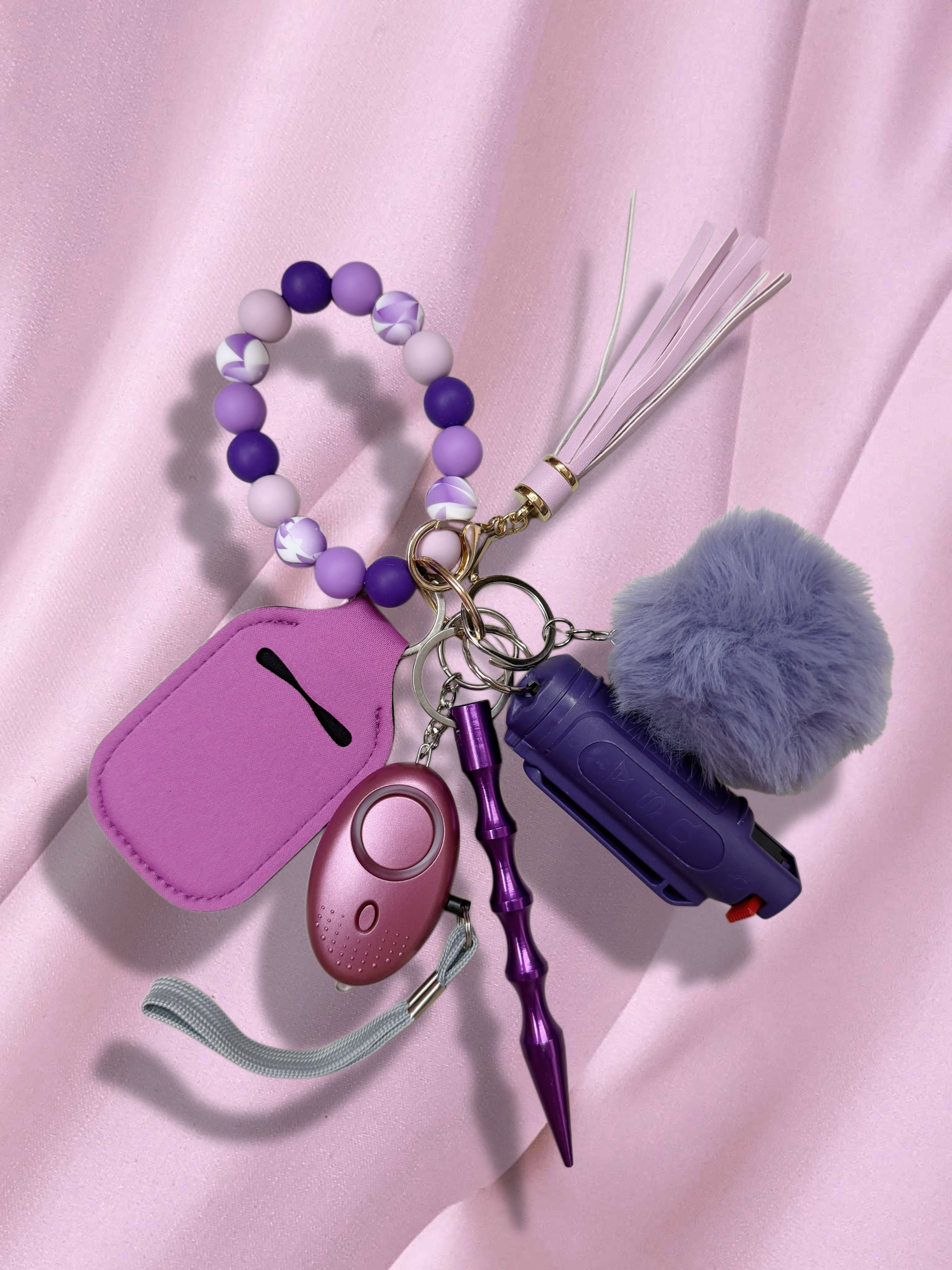 Violet Safety Keychain