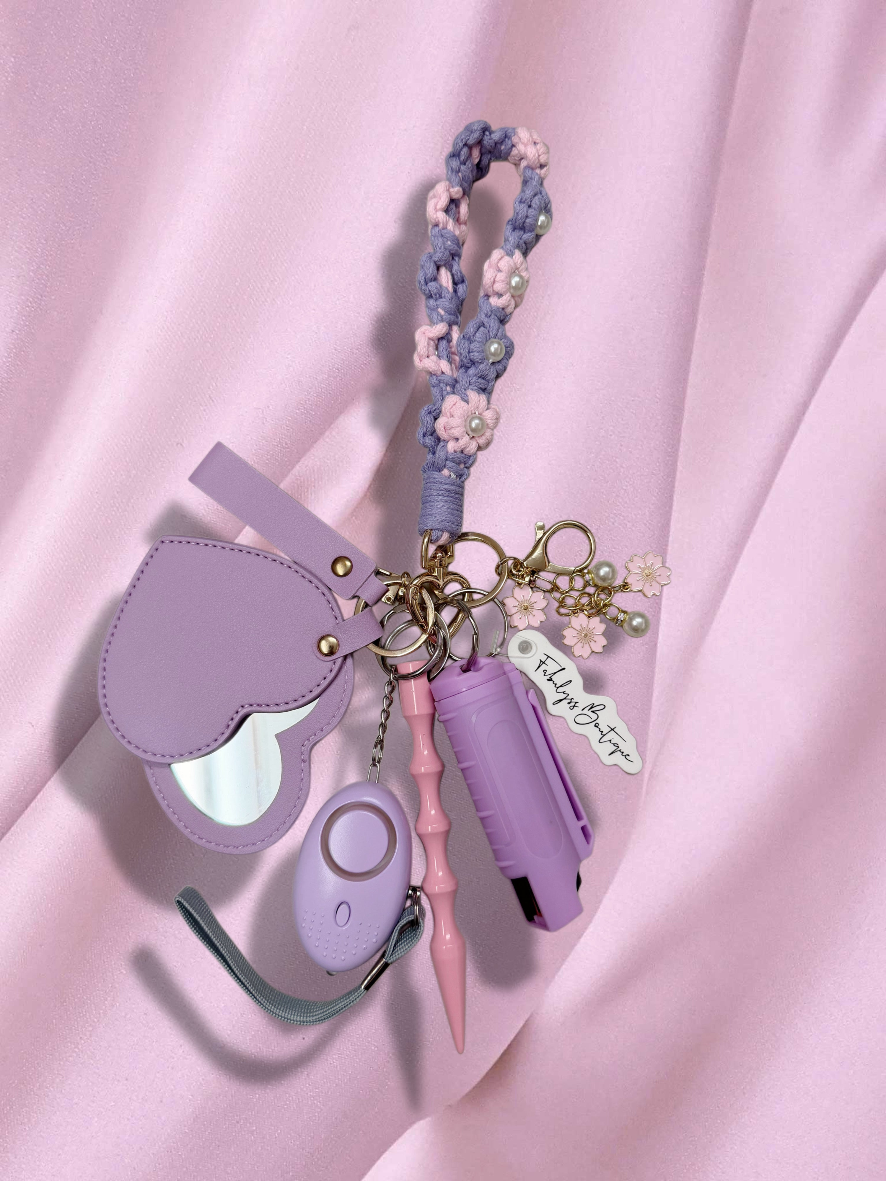 Sweet Pea Safety Keychain