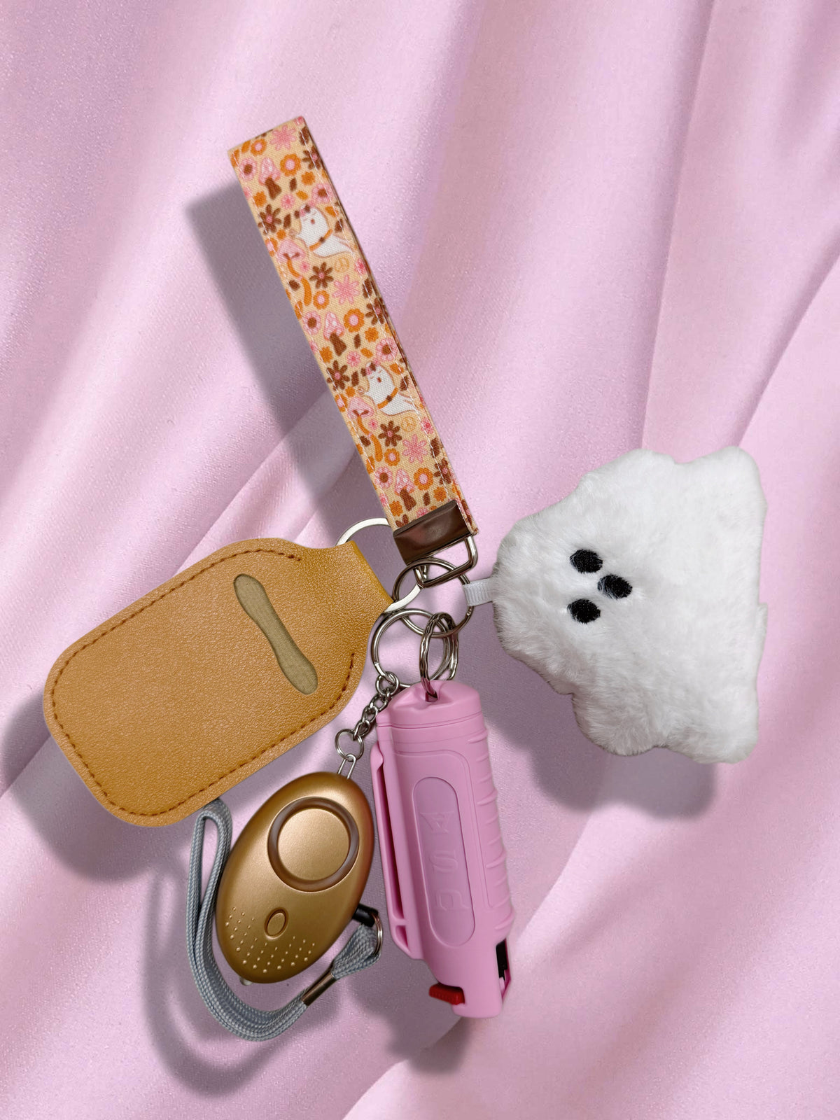 Groovy Ghost Safety Keychain
