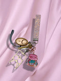 Pink + Gold Reading Safety Keychain